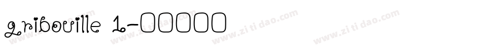 gribouille 1字体转换